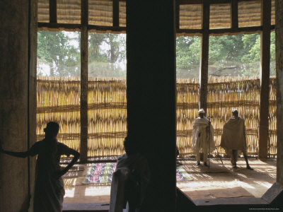 Interior of the Christian Church of Ura Kedane Meheriet, Zege Peninsula, Lake Tana, Ethiopia