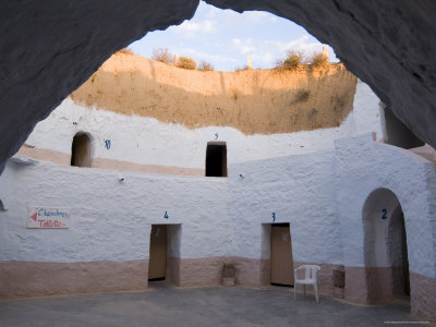 Underground Cave Dwellings, Site of Star Wars Film, Now a Hotel, Matmata, Tunisia