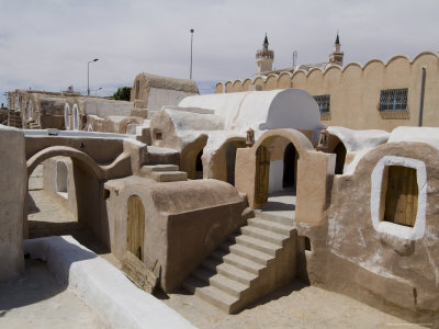 Old Berber Grain Storage Units, Site of Star Wars Film, Now a Hotel, Ksar Hedada, Tunisia