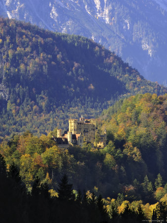 Schloss Hohenschwangau, Castle Near Fussen, Bavaria (Bayern), Germany