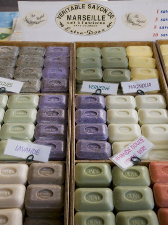 Soap for Sale in Market, Antibes, Alpes Maritimes, Provence, Cote d