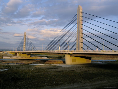 Twin Harp Bridge, Asahikawa City, Hokkaido, Japan