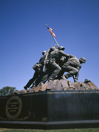 Iwo Jima War Memorial to the U.S. Marine Corps, Second World War, Arlington, USA