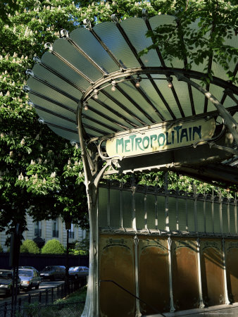 Metropolitain Station Entrance, Paris, France