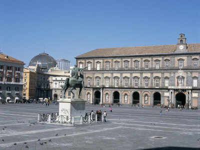 Piazza Del Plebiscito, and Palazzo Reale, Naples, Campania, Italy