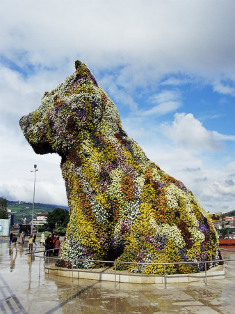 Jeff Koons "Puppy",1992, Stainless Steel, Guggenheim Museum
