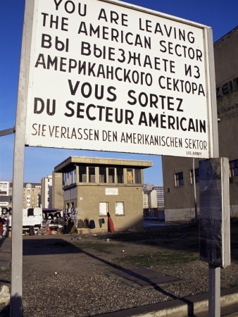 Checkpoint Charlie, Border Control, West Berlin, Berlin, Germany