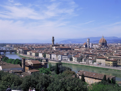 View of City from Piazzale Michelangelo, Florence, Tuscany, Italy