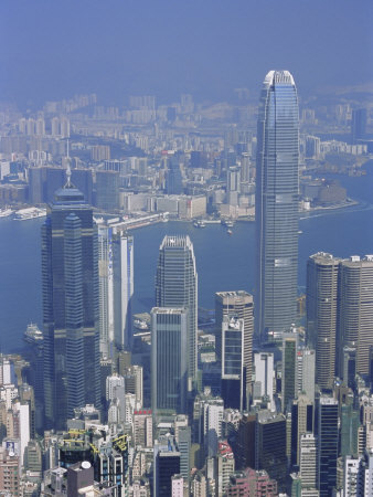 Skyline and Victoria Harbour, Hong Kong, China