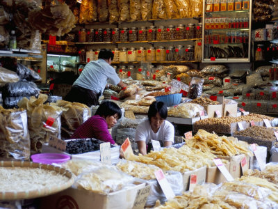 Dried Seafood Shop, Des Voeux Road West, Sheung Wan, Hong Kong Island, Hong Kong, China