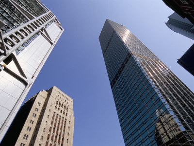 Hsbc Building on Left, and Cheung Kong Center on Right, Central, Hong Kong Island, Hong Kong, China