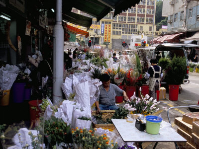 Flower Market, Mong Kok, Kowloon, Hong Kong, China