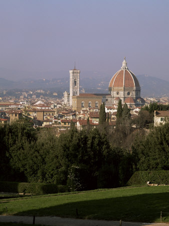 City Skyline from Boboli Gardens, Florence, Tuscany, Italy