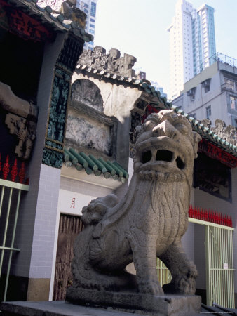 Man Mo Temple, Hollywood Road, Hong Kong Island, Hong Kong, China