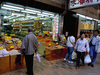 Dried Seafood Shop, Des Voeux Road West, Hong Kong Island, Hong Kong, China
