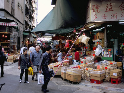 Dried Seafood Shop, Des Voeux Road West, Sheung Wan, Hong Kong Island, Hong Kong, China