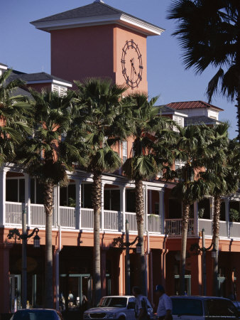 Main Street, Celebration Town Built by Disney, Florida, USA