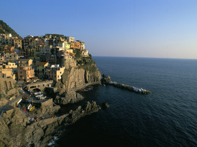 Village of Manarola, Cinque Terre, Unesco World Heritage Site, Liguria, Italy, Mediterranean