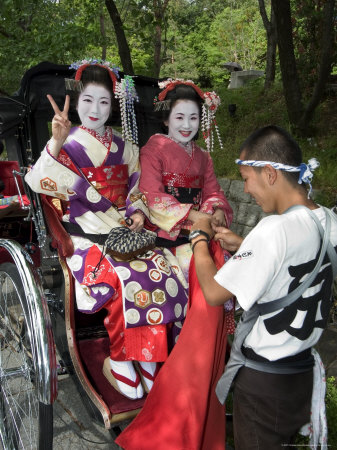 Geisha Maiko (Trainee Geisha) in Costume, Kyoto City, Honshu Island, Japan