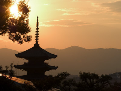 Sunset, Yasaka No to Pagoda, Kyoto City, Honshu, Japan