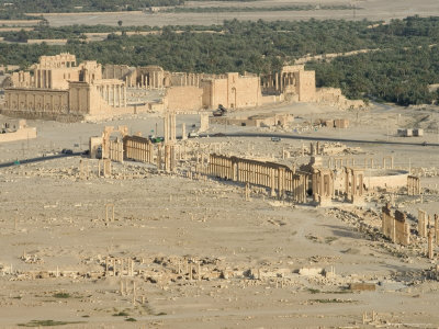 Hill Top View, Archaelogical Ruins, Palmyra, Unesco World Heritage Site, Syria, Middle East