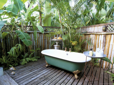 Open Air Bath at Luxury Hotel, Formerly Ian Fleming