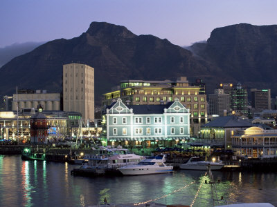 The Victoria and Alfred Waterfront, in the Evening, Cape Town, South Africa, Africa