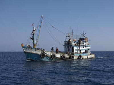 Thai Fishing Boat, Andaman Sea off Phuket, Thailand, Southeast Asia