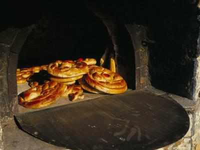 Eastern Bread Baked in Outdoor Communal Oven, Olymbos (Olimbos), Karpathos, Greece