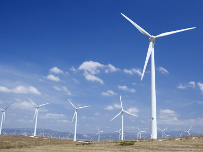 Windmills, Tarifa, Costa De La Luz, Cadiz Province, Andalucia (Andalusia), Spain