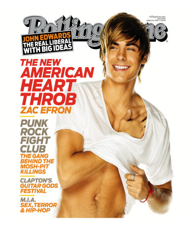 Zac Efron, Rollling Stone no. 1033, August 2007