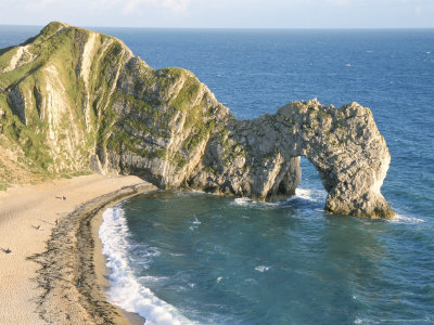 Wave-Cut Arch in Limestone Headland, Durdle Door, Jurassic Heritage Coast, Isle of Purbeck