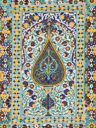 Detail of Tilework, Friday Mosque (Masjet-Ejam), Herat, Herat Province, Afghanistan