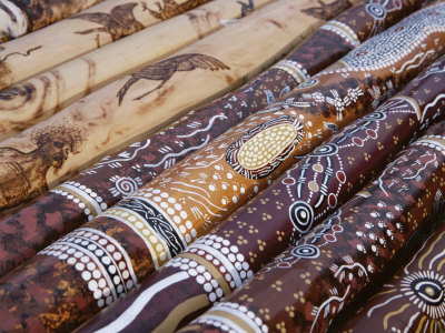 Hand Painted Didgeridoos, Aboriginal Musical Instrument, Australia