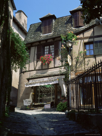 Typical Charcuterie, Conques, Aveyron, Midi-Pyrenees, France