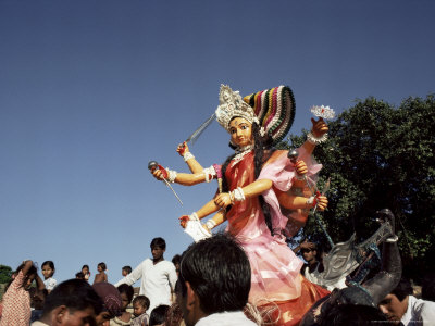 Durga Puja Festival, Varanasi (Benares), Uttar Pradesh State, India