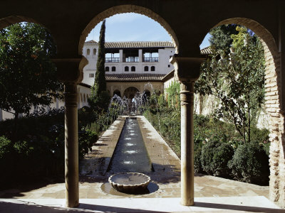 The Generalife, Alhambra, Unesco World Heritage Site, Granada, Andalucia, Spain