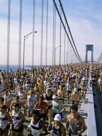 Runners, Marathon, New York, New York State, USA
