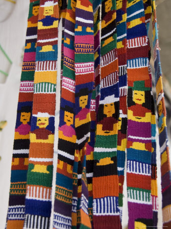 Traditional Woven Fabrics in Tourist Shop, Mitla, Oaxaca, Mexico, North America