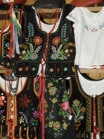 Polish Goods on Market Stalls in the Cloth Hall, Main Market Square (Rynek Glowny), Krakow, Poland