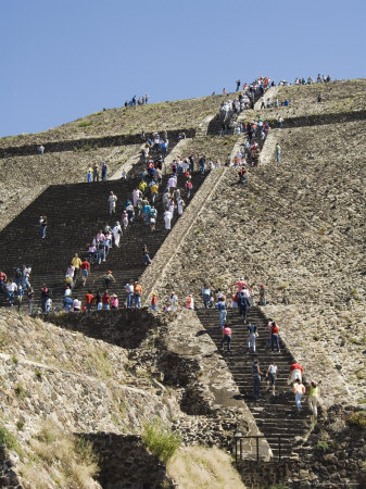 Pyramid of the Sun, Teotihuacan, 150Ad to 600Ad and Later Used by the Aztecs, North of Mexico City