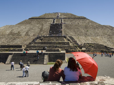 Pyramid of the Sun, Teotihuacan, 150Ad to 600Ad and Later Used by the Aztecs, North of Mexico City