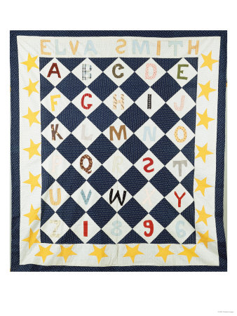 Buy Alphabetic Quilt Top, Pieced and Appliqued Calico, 1896 at AllPosters.com
