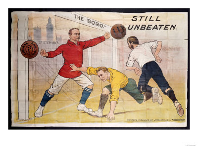 The Boro Still Unbeaten, Printed by Jordison & Co Ld, Middlesbrough Poster