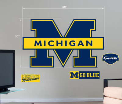 Michigan Wolverines Logo- Fathead