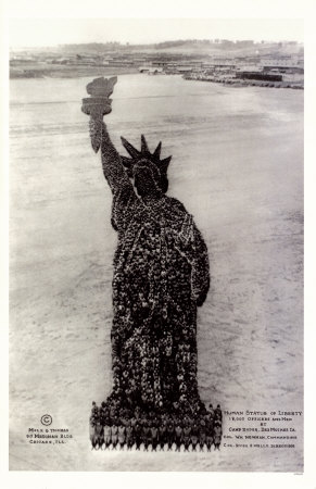 Human Soldier Statue Of Liberty