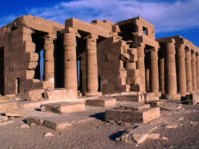 Great Hypostle Hall at the Ramesseum Built by Ramses II, Luxor, Egypt