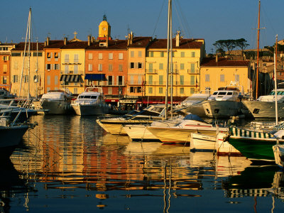 Harbour Boats and Waterfront Houses, St. Tropez, Provence-Alpes-Cote d