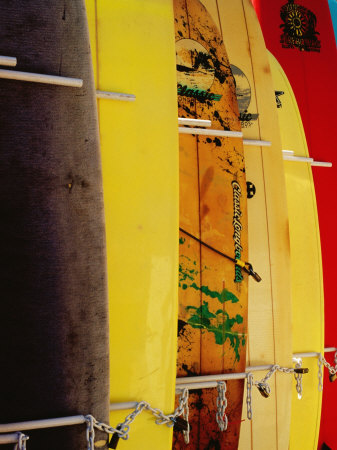 Surfboards for Hire, Waikiki Beach, Oahu, Hawaii