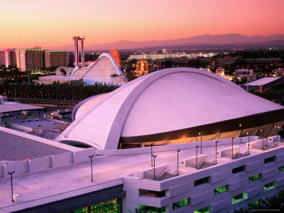 Convention Center Dome and Disney California Theme Park, Anaheim, California